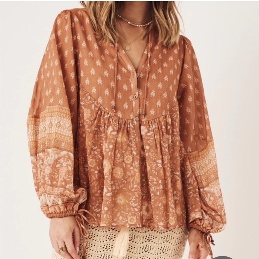 Spell Utopia Blouse Cinnamon